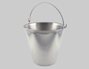 Stainless Steel Pails and Buckets by Size