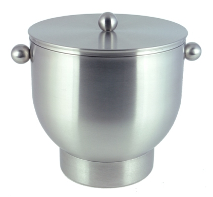 Four Quart Brushed Stainless Steel Ice Bucket