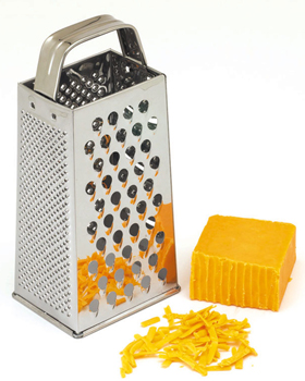 Stainless Steel Cheese Grater - 3 Sided – Jean Patrique